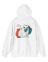 Cute Cat & Floral Art Hoodie - Cozy Unisex Sweatshirt for Pet Lovers, Gift for Cat Owners, Casual Outfit, Streetwear, Trendy Apparel