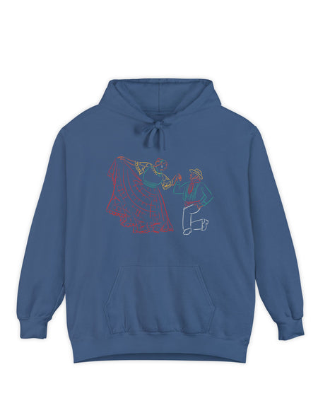 Hand-Embroidered Celebration Hoodie, Cozy Unisex Sweatshirt for Festivals, Perfect Gift for Birthdays, Holidays, or Everyday Wear