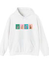 Cute Cat & Floral Art Hoodie - Cozy Unisex Sweatshirt for Pet Lovers, Gift for Cat Owners, Casual Outfit, Streetwear, Trendy Apparel